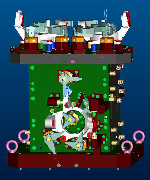 Spannvorrichtung Achsschenkel 3-D-Entwurf OP10/OP20 Spannvorrichtung Achsschenkel 3-D-Entwurf OP10/OP20